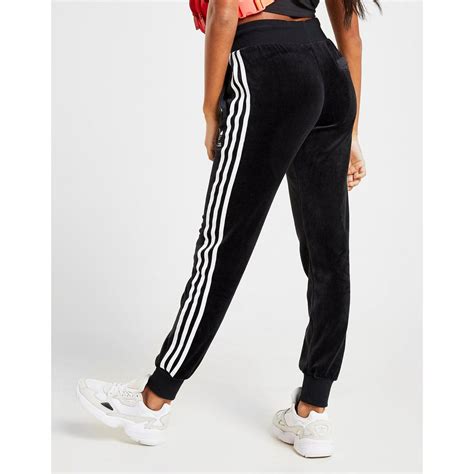 adidas original 3 stripe joggers|Adidas 3 stripes velvet joggers.